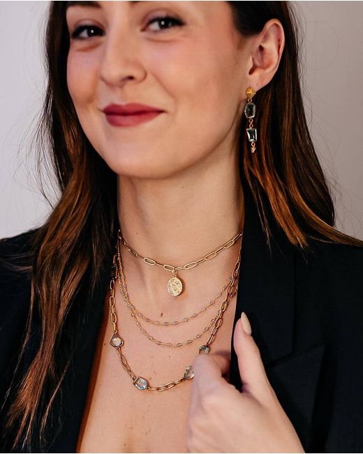 Loni Paul Jewelry Metallic Star & Moon Necklace