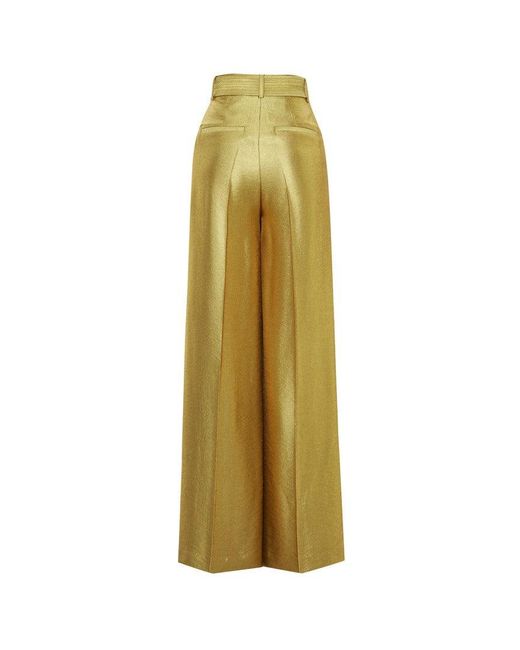 Exquise Yellow Tie-Waist Altair Pants –