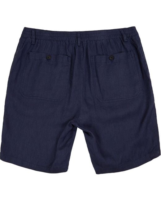 Lords of Harlech Blue Devonshire Linen Short for men