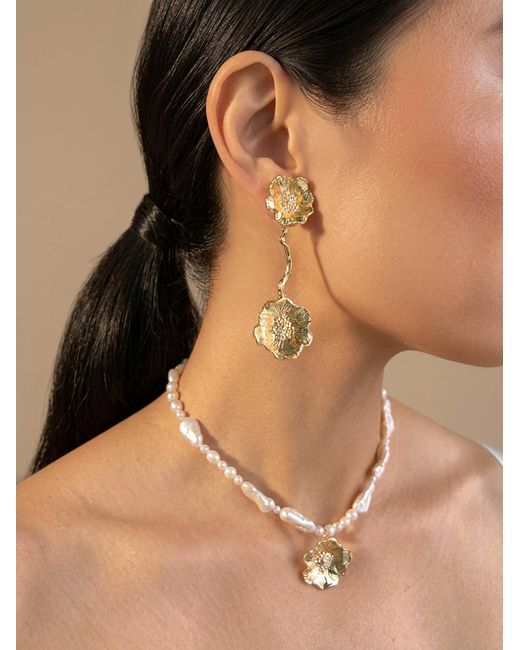 Astor & Orion Metallic Poppy Pearl Necklace