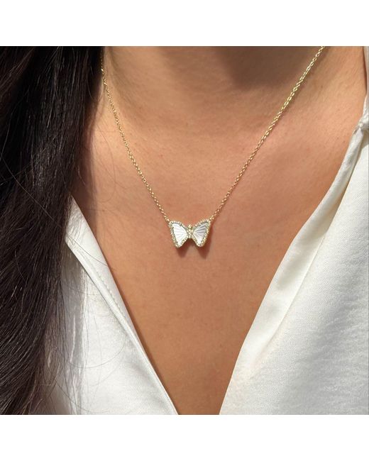 KAMARIA Metallic Mini Butterfly Necklace