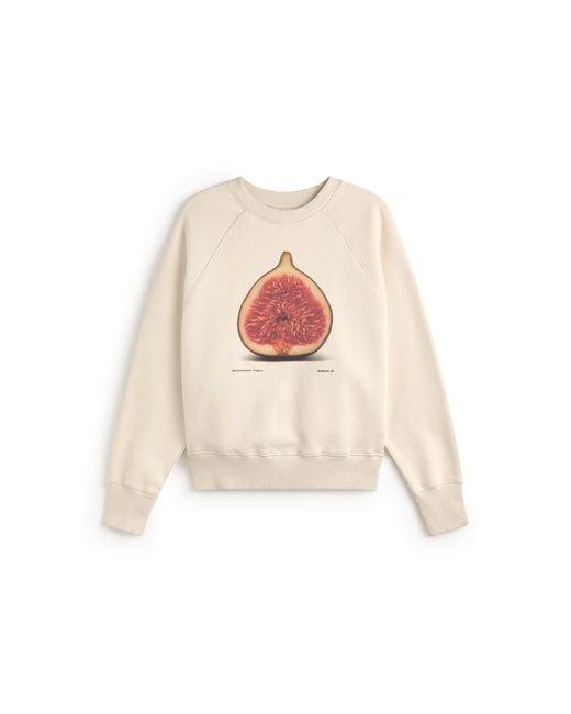 Thinking Mu White Figa Bonnie Sweatshirt