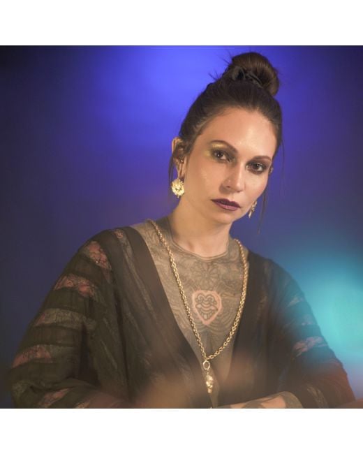 IN CAUDA VENENUM Metallic Anahita Earrings
