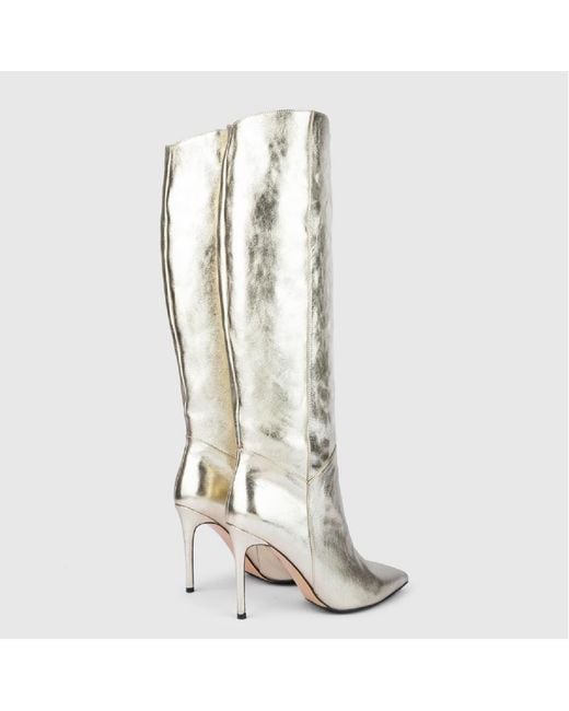 Ilvi Natural Flin Leather Heeled High Boot
