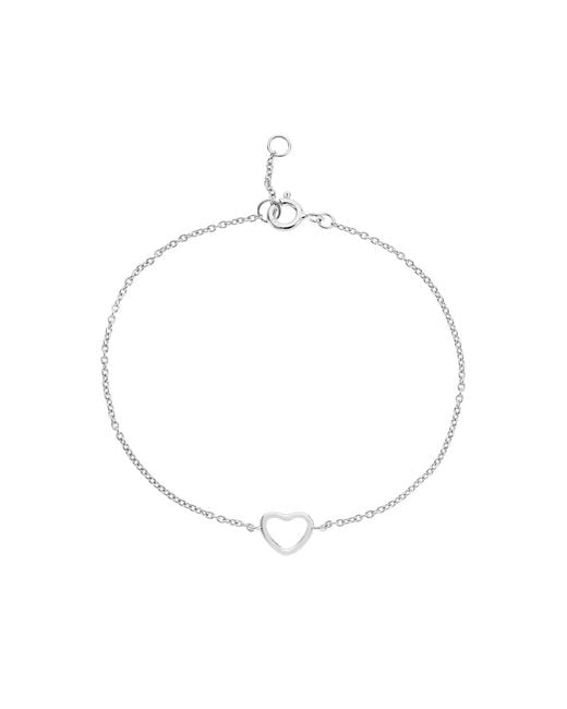 Auree Jewellery Metallic Verona Sterling Love Heart Bracelet