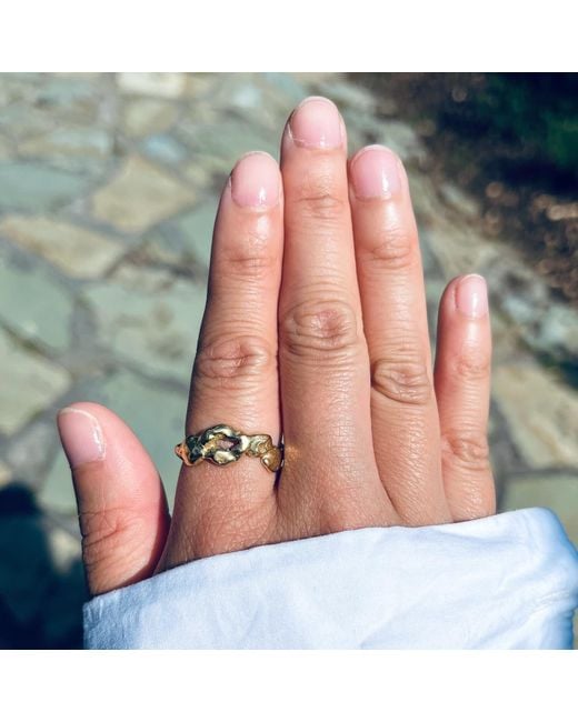 Bio-Trimmings Metallic Kinsey Adjustable Ring –