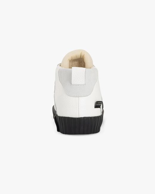 Springa | Unique Vulcanized Sneakers Italian Handmade Black Wavy Leather & High Top for men