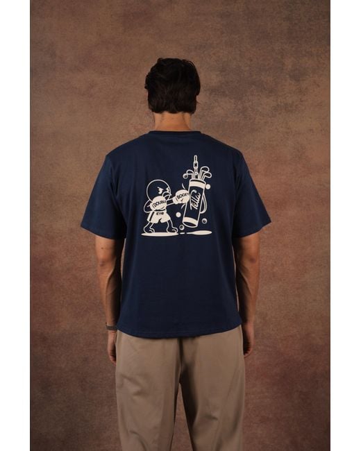 FELLA SWIM Blue Double Bogey Boxer T-Shirt for men