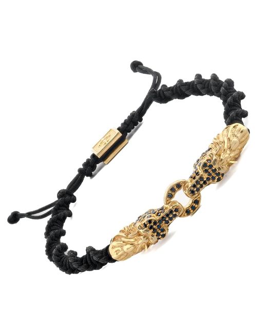 Ebru Jewelry Multicolor Dragon Claw Diamond Woven Bracelet for men