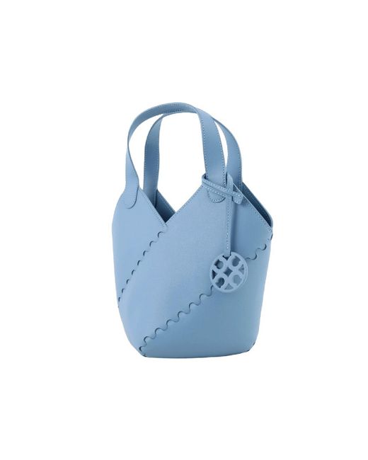 Orange Cube Blue Modern Basket Bag