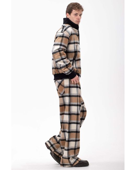 Maison Bogomil Multicolor Plaid Bomber Jacket for men