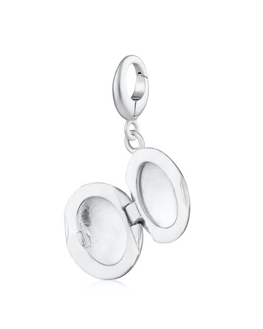 Lily Charmed Metallic Sterling Tiny Celestial Locket Charm
