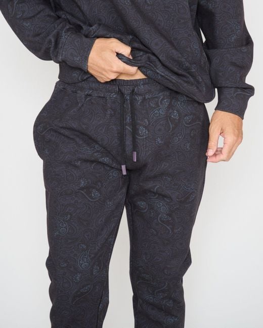Lords of Harlech Blue Jay Montgat Paisley Jogger Pant for men