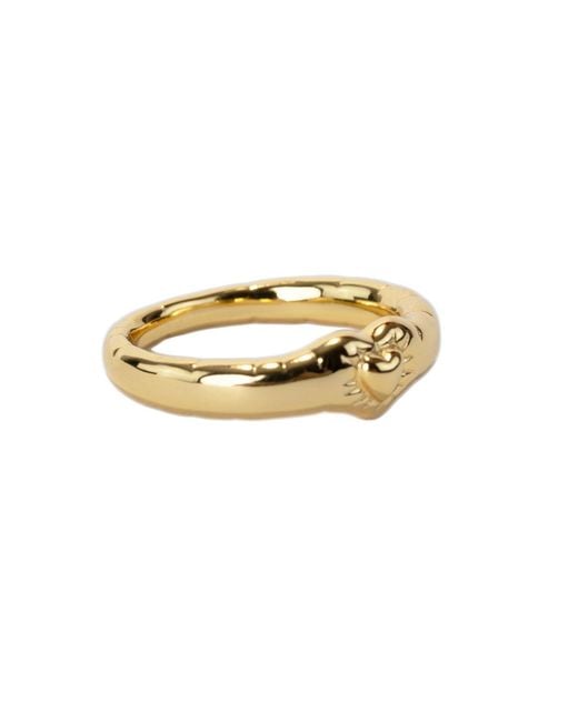 NASI SILVER Metallic Falling Into You Ring