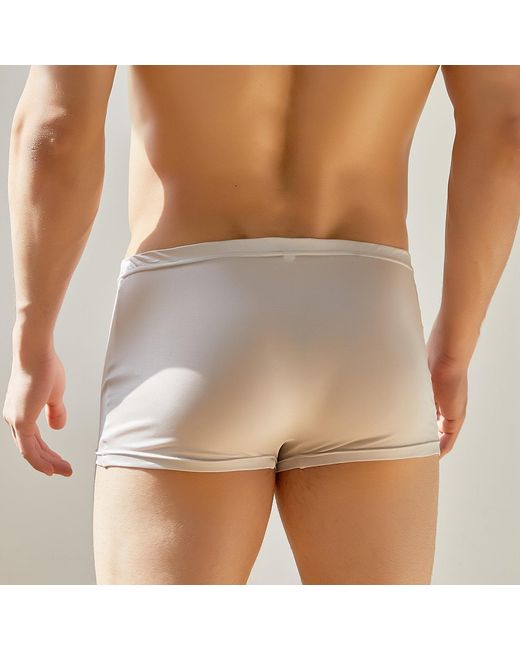 Soft Strokes Silk Gray Set Of Two Knitted Silk Trunks for men