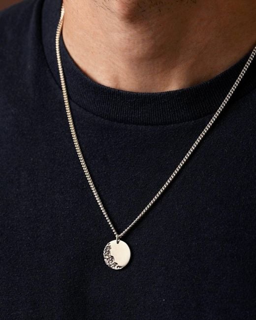 Posh Totty Designs Metallic Strata Satin Disc Necklace for men