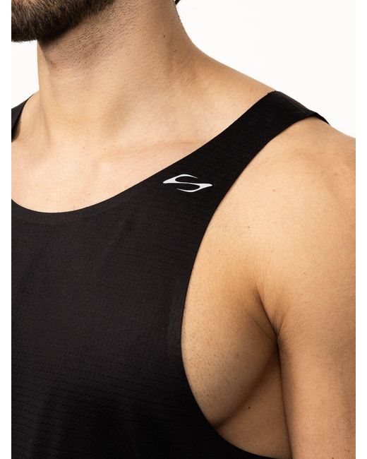 Saved Lab Black Active Tank for men