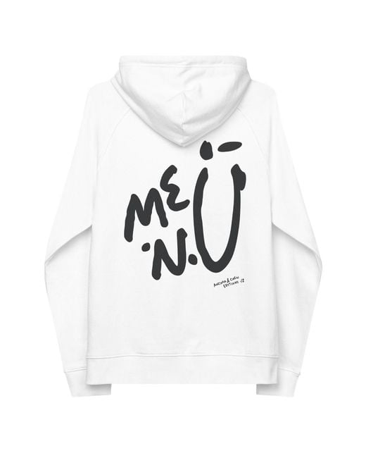 Anchor and Crew White Twelve Me.N.U Editions Organic Cotton Hoodie