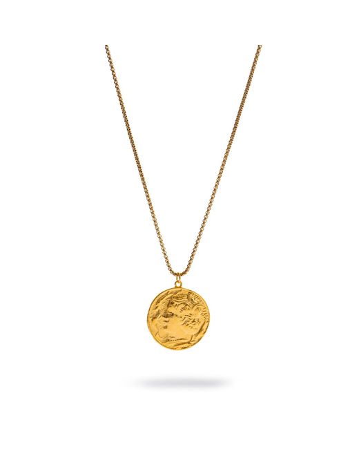 Ebru Jewelry Metallic Alexander's Victory Medallion Necklace