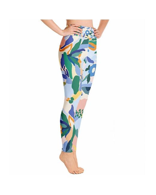 Jessie Zhao New York Blue High Waist Yoga Leggings