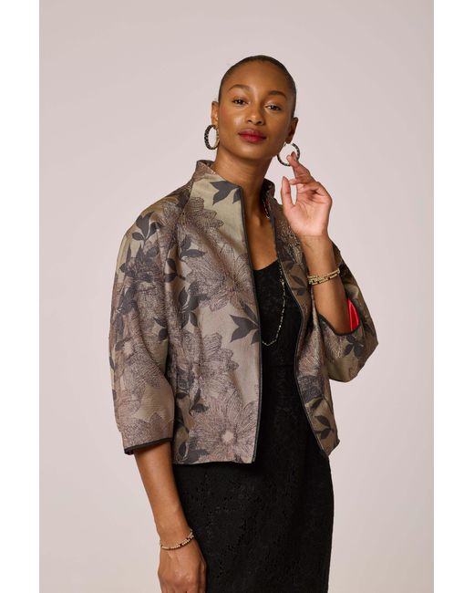 Lioness by Tf Gray Neutrals Luxe Asshy Petal Jacket
