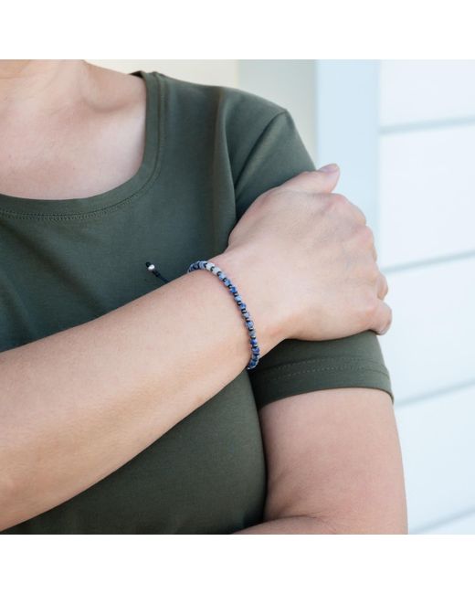 Harbour Uk Blue Orion Sodalite Rope Bracelet