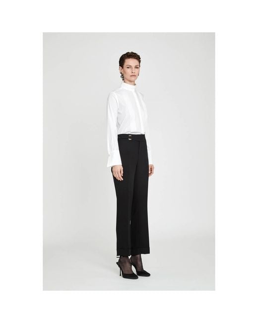 The Extreme Collection White Straight-Leg Tailored Trousers Atelier