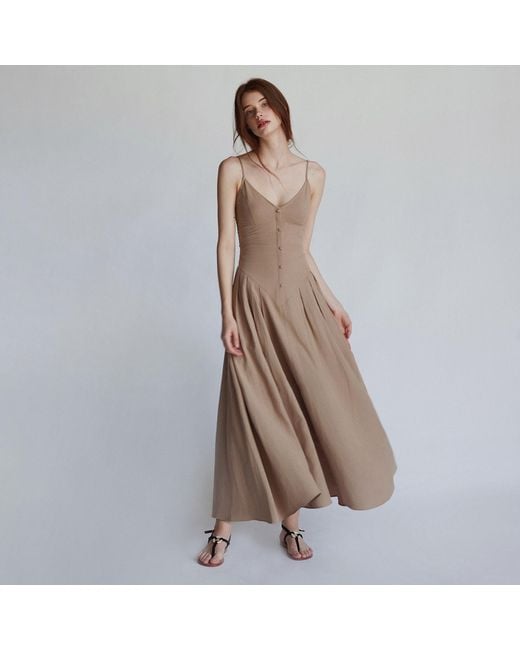 Belsize25 Brown Neutrals Bluebell Resort Dress