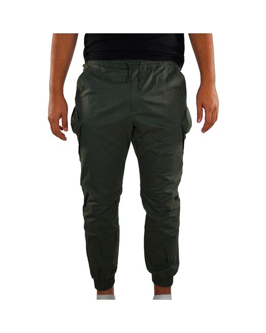 Smart and Joy Green Cargo Trousers Tightened for men