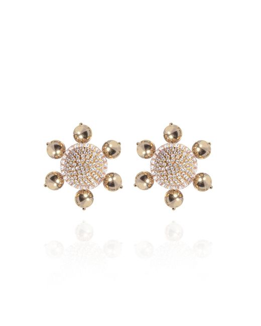 Saule Label Metallic Jolie Clip On Earrings