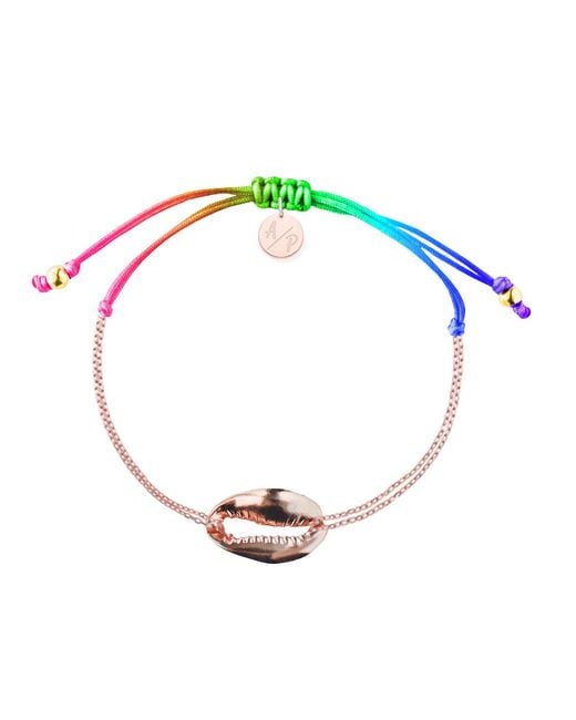 Adriana Pappas Designs Metallic Mini Metal Shell Chain Bracelet