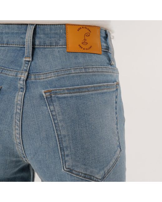 Her & Glory Blue Mary Slim Straight Leg