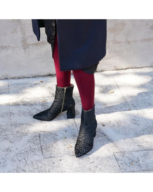 Alterre Black Hairy Zebra Grace Boot