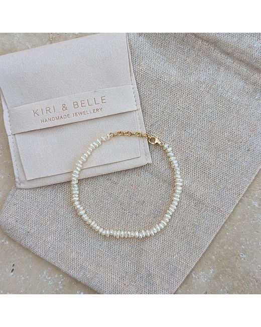 Kiri & Belle Metallic Lia Mini Freshwater Pearl Filled Bracelet