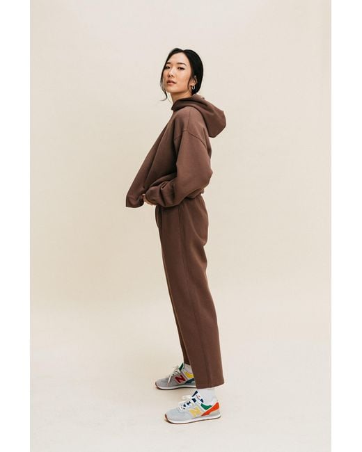 Ocio Leisurewear Brown Neutrals Oversized Hoodie