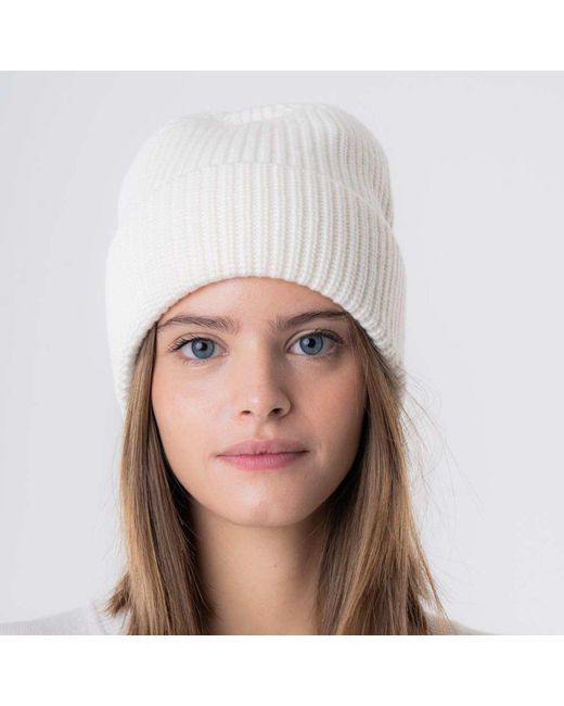 Altramoda Redressing the World White Basic Beanie With Cuff
