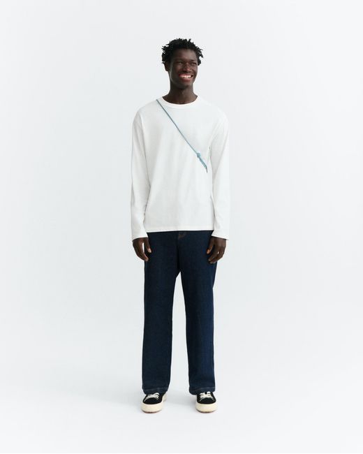 Thinking Mu White Mediterranean Sunrise Emilio Long-Sleeve T-Shirt for men