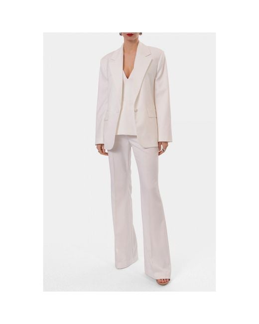 AGGI by HALEWSKI White Lamia Off Corset Top