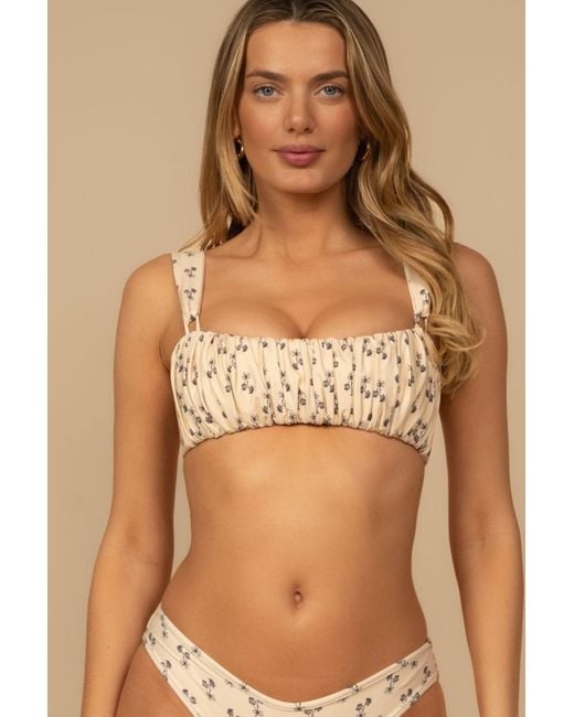 Montce Natural Cynthia Floral Victoria Bikini Top