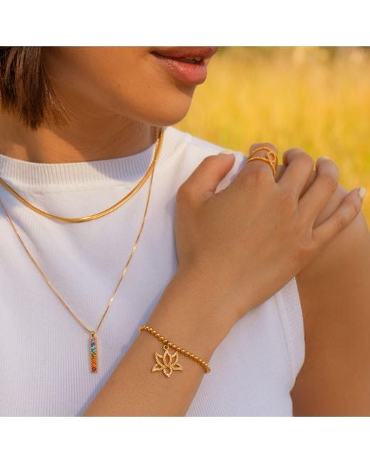 Seven Saints Metallic Herringbone Chain Necklace, Over Sterling