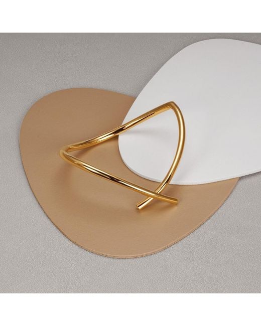 Meulien Metallic Abstract Embrace Bangle