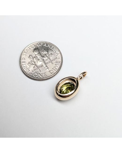 Rahul's Jewels Metallic 1.11 Carat Genuine Diamond Oval Solstice Pendant