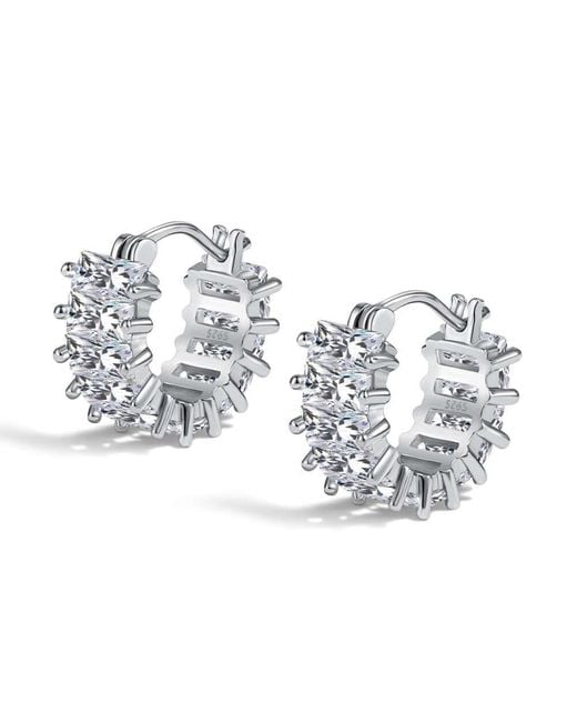 Viviana Halil Metallic The Gigi Earrings – Sterling Modern Huggies