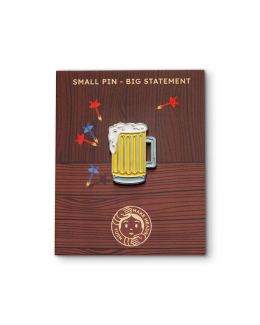 Make Heads Turn Yellow Enamel Pin Cheers