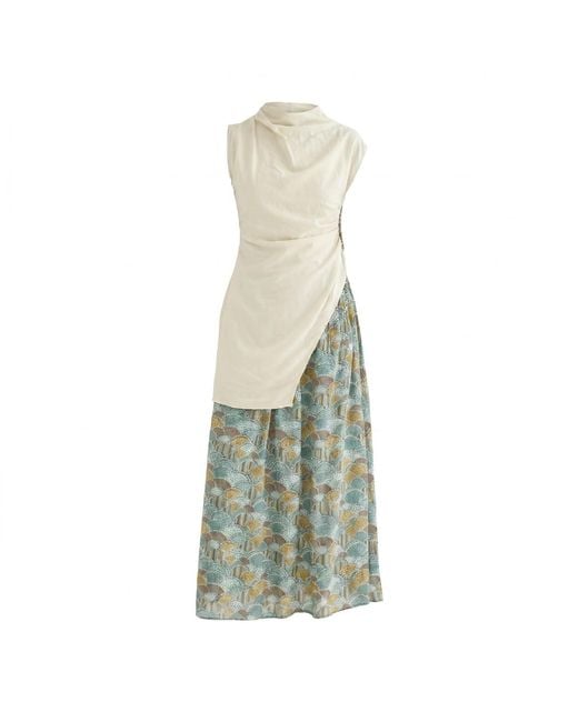 Maison Qala Green Neutrals Buttercup Co-Ord Set