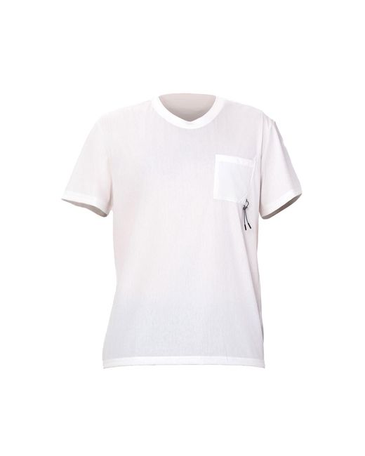 Smart and Joy White Pocket Detail T-Shirt for men