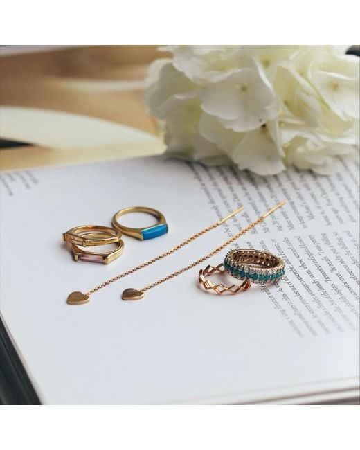 Preeti Sandhu Metallic 14K Plated Slim Stacking Ring