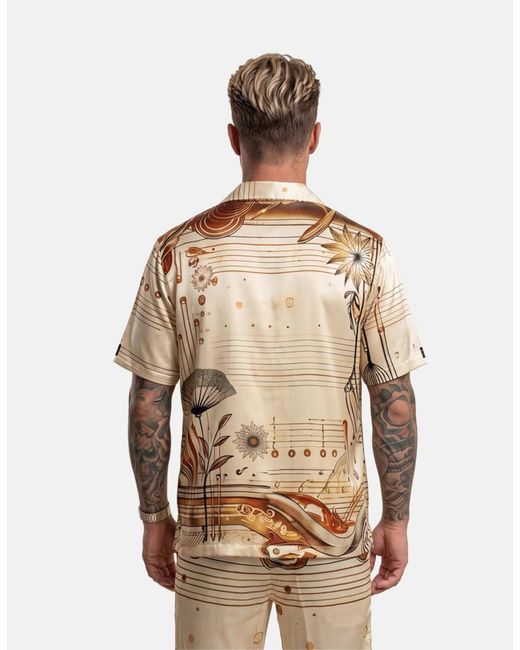 Hustle Natural Miami Baby Satin-Shirt for men