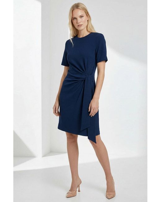 Exquise Blue Velvet Dress