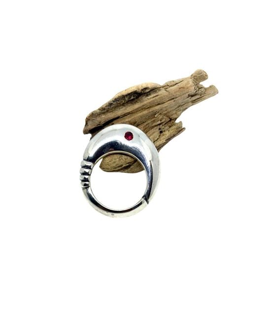 Tg-Jewellery by Tamara Gervasio White Fountain Ring Ruby
